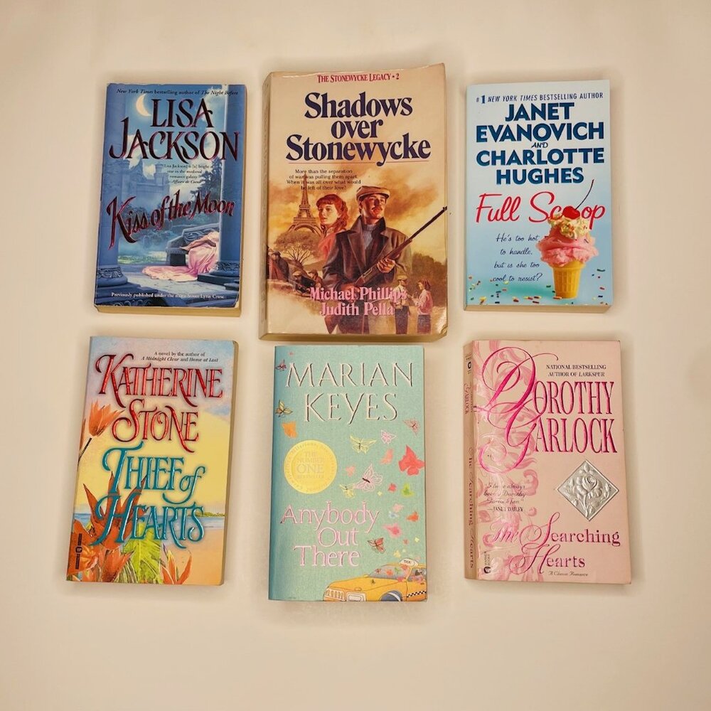 Collection of 6 Romance Novel Paperbacks